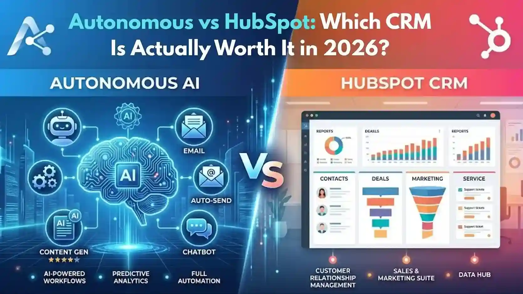 Autonomous vs HubSpot: Which CRM Is Actually Worth It in 2026? Autonomous vs HubSpot: Which CRM Is Actually Worth It in 2026?