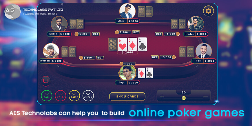 How can AIS Technolabs help you build online poker games? build online poker games