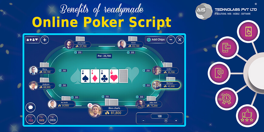 Benefits of Readymade Online Poker Script Online poker Script