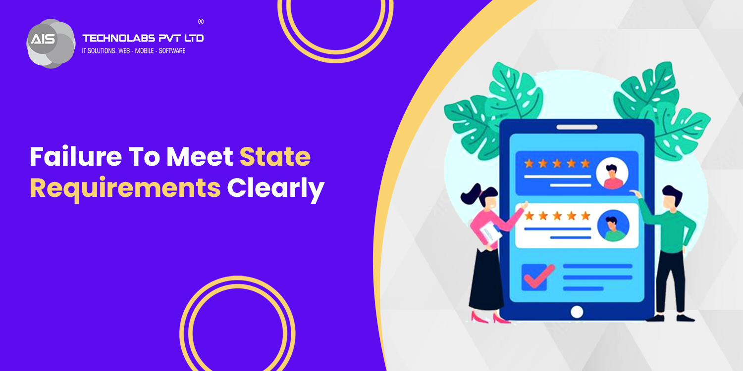 Failure To Meet State Requirements Clearly Failure To Meet State Requirements Clearly
