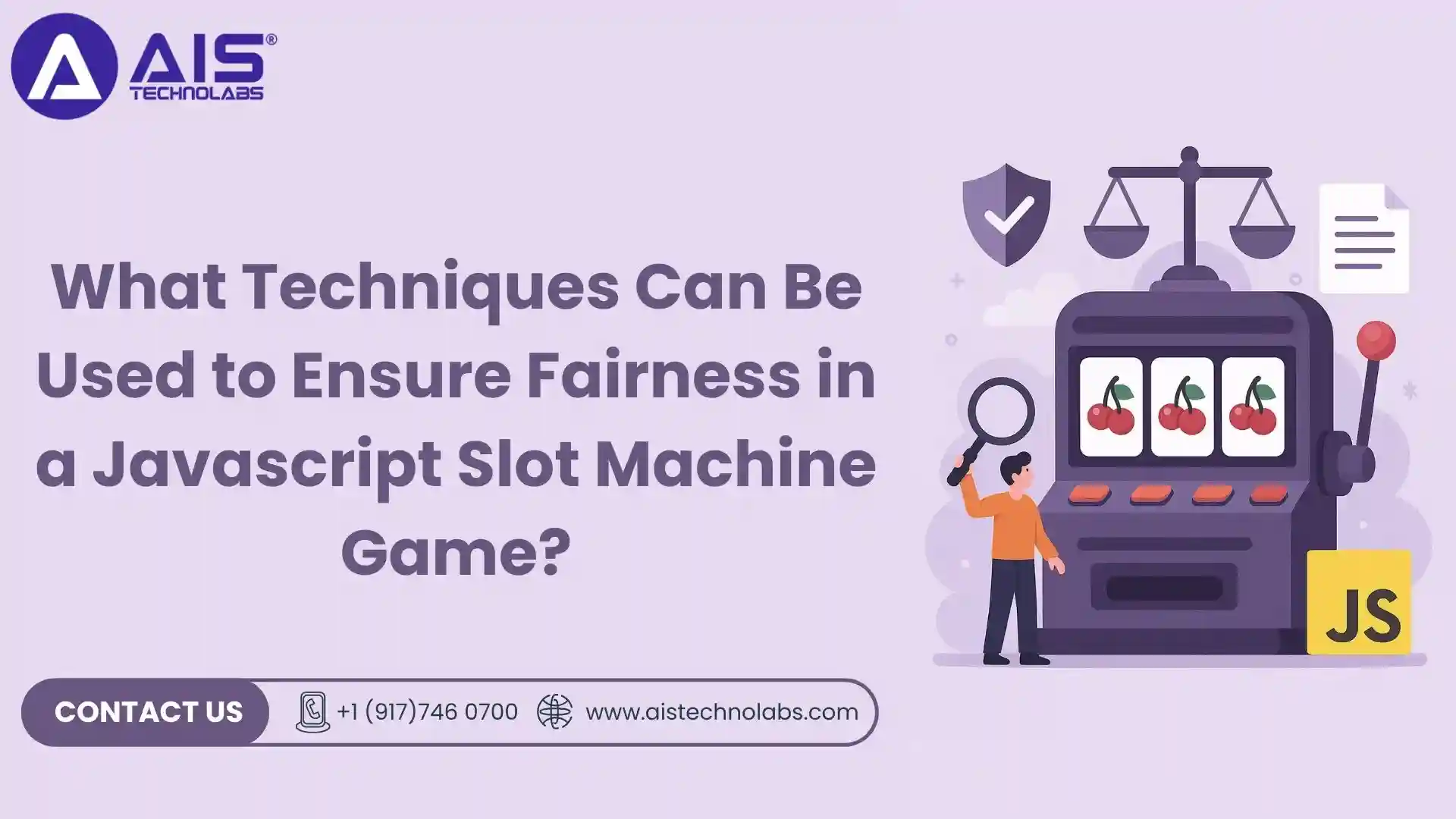 techniques can be used to ensure fairness in a javascript slot machine game