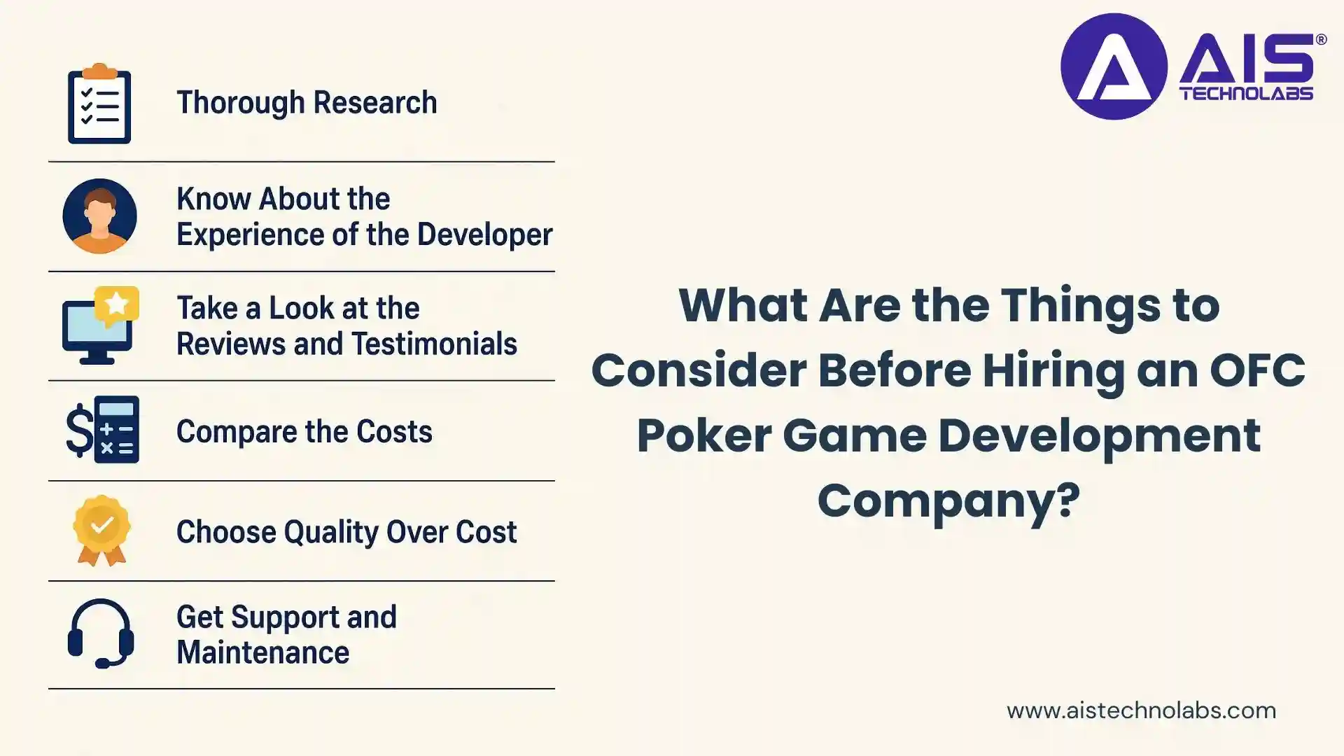 things to consider before hiring an ofc poker game development company