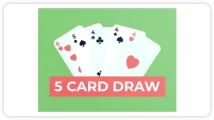 5 card draw poker card game