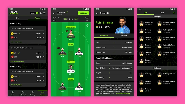 Fantasy Sports App Screen 4 fantasy sports app screen 4