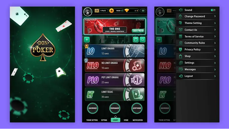 lobby screen white label poker software
