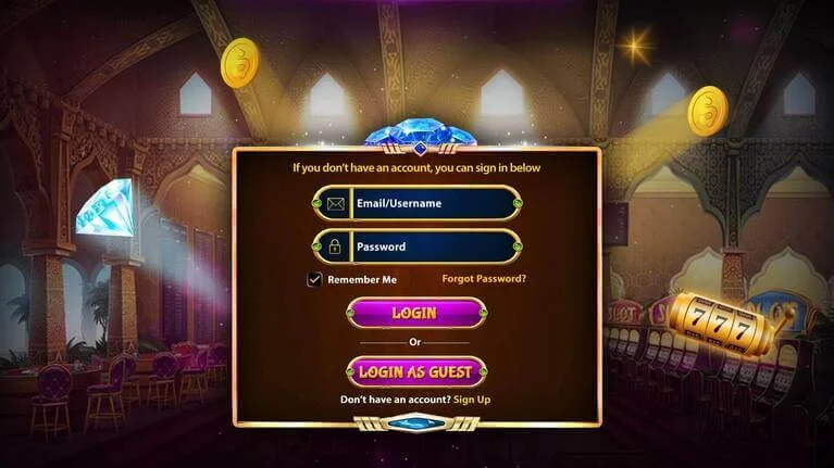 Login Slot Game Interface Screen login slot game interface screen