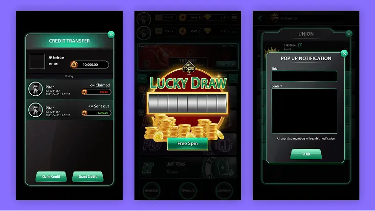 lucky draw screen white label poker software