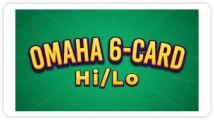Omaha 6 card hi lo poker card game